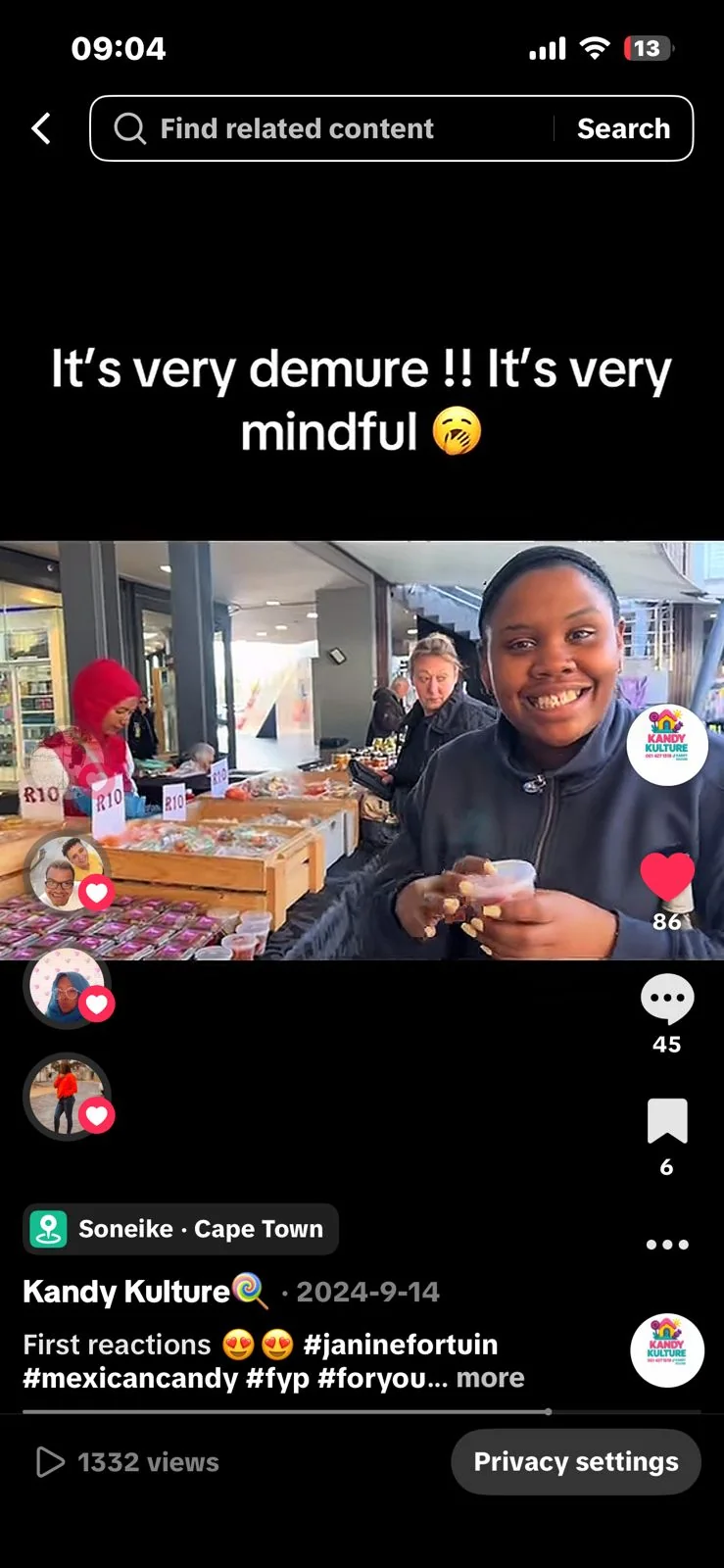 Kandy Kulture customer at a Cape Town market
